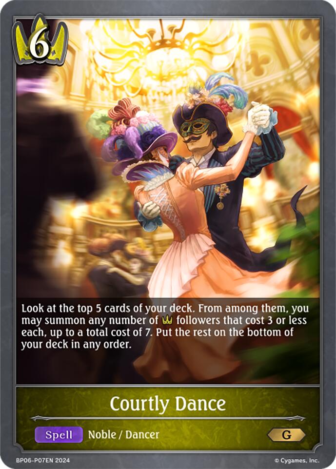 Courtly Dance - P07EN (Foil) (BP06-P07EN) [Paragons of the Colosseum ...