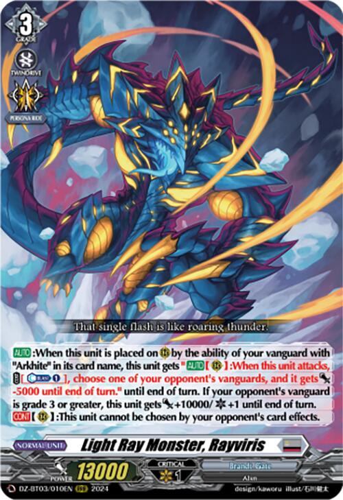 yugioh lightray cards Light Ray Monster, Rayviris (DZ-BT03/010EN) [Dimensional Transcendence –  50cards