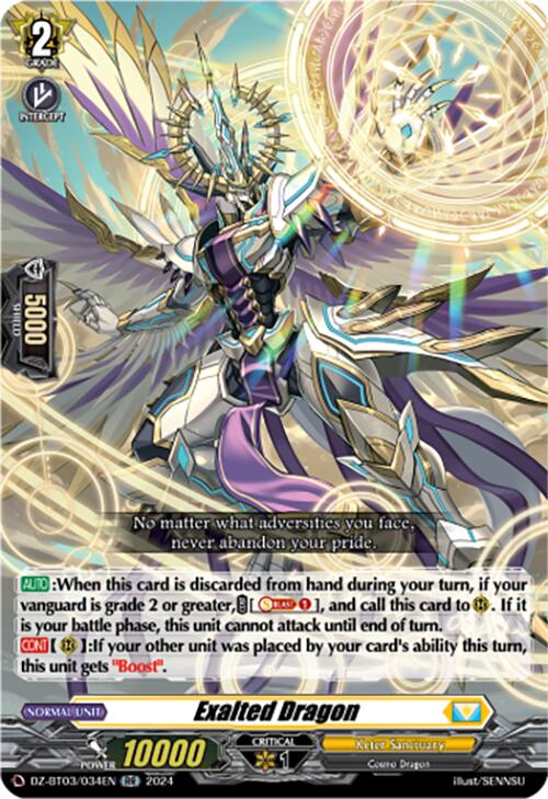 Exalted Dragon (DZ-BT03/034EN) [Dimensional Transcendence] – 50cards