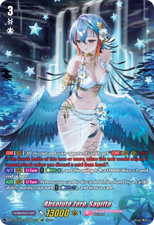 Absolute Zero, Sagitta (DZ-LBT01/LSR01EN) [Lyrical Monasterio Sparklin 50cards Absolute Zero, Sagitta (DZ-LBT01/LSR01EN) [Lyrical Monasterio Sparklin 50cards