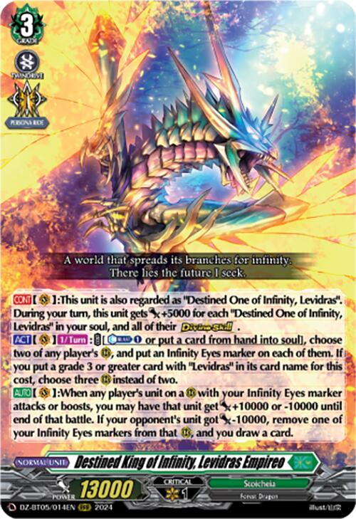 Destined King of Infinity, Levidras Empireo (DZ-BT05/014EN) [DZ-BT05: –  50cards