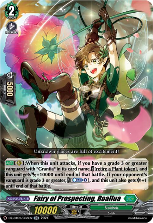 Fairy of Prospecting, Roallua (DZ-BT05/038EN) [DZ-BT05: Omniscient Awa –  50cards