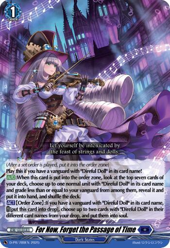 For Now, Forget the Passage of Time (D-PR/789EN) [D Promo Cards