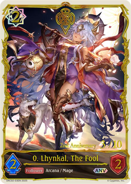 0. Lhynkal, The Fool (ANV) (SNC02-03EN) [Gods of the Arcana] – 50cards