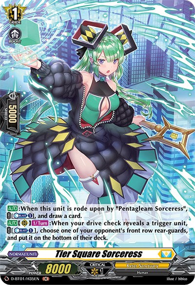 Tier Square Sorceress (D-BT01/H35EN) [Genesis of the Five Greats]  50cards