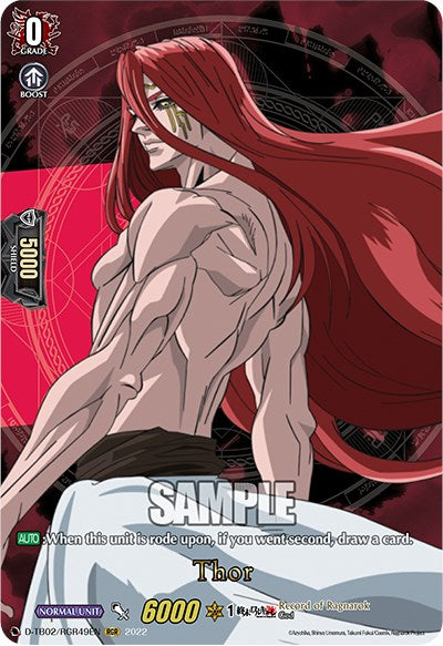 Thor (D-TB02/RGR49EN) [Record of Ragnarok] – 50cards