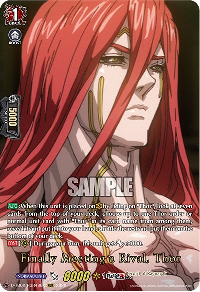 Finally Meeting a Rival, Thor (D-TB02/RGR48EN) [Record of Ragnarok] –  50cards