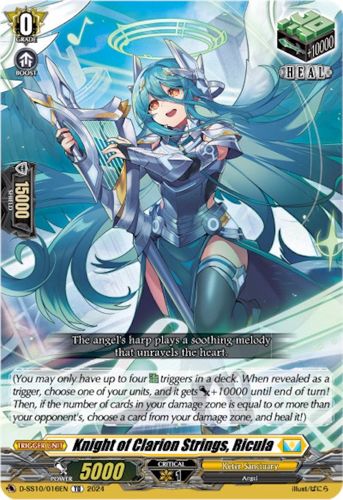 yugioh heal cards Knight of Clarion Strings, Ricula (D-SS10/016EN) [Stride Deckset -Luar – 50cards