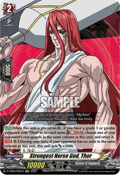 Strongest Norse God, Thor (D-TB02/020EN) [Record of Ragnarok