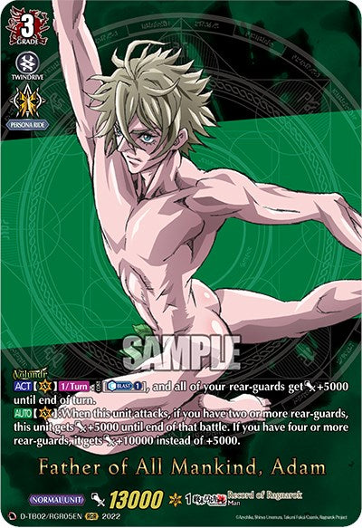 Father of All Mankind, Adam (D-TB02/RGR05EN) [Record of Ragnarok] – 50cards