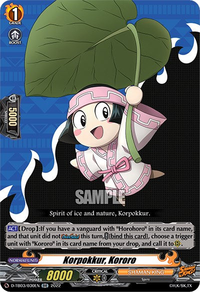 チロメロ様 Korpokkur, Kororo (D-TB03/030EN) [Shaman King] – 50cards