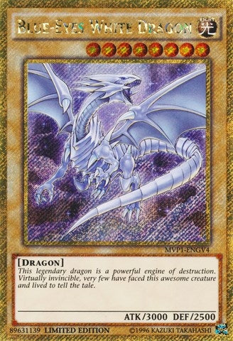 Blue-Eyes White Dragon (Gold Secret Rare) (MVP1-ENGV4)