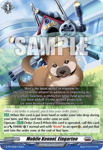 Mobile Kennel, Eingarten (D-PR-/222EN) [D Promo Cards]