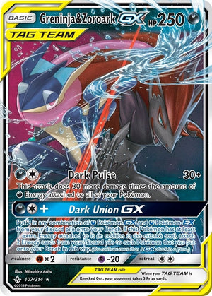 Greninja & Zoroark GX (107/214)