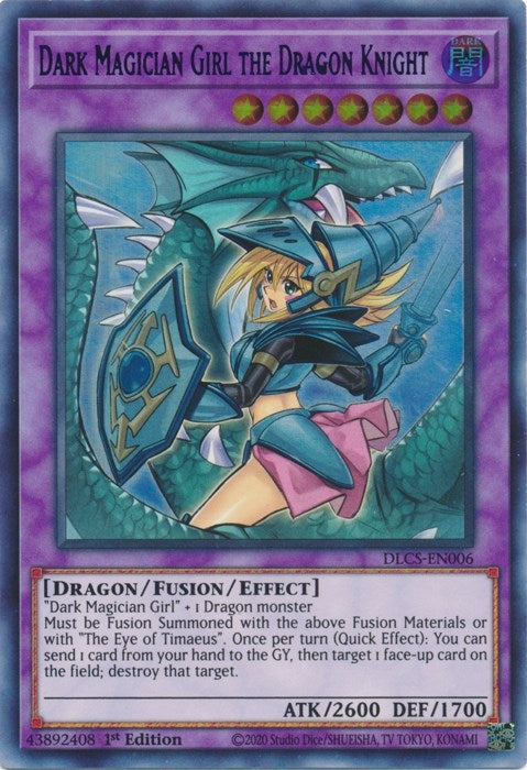Dark Magician Girl the Dragon Knight (Alternate Art) (Blue) (DLCS-EN006)
