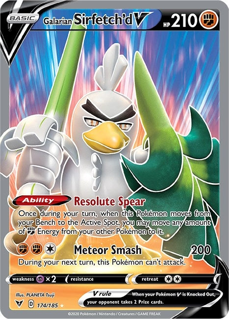 Galarian Sirfetch'd V (Full Art) (174/185)