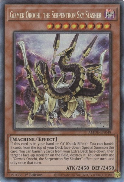 Gizmek Orochi, the Serpentron Sky Slasher (CR) (AMDE-EN048)