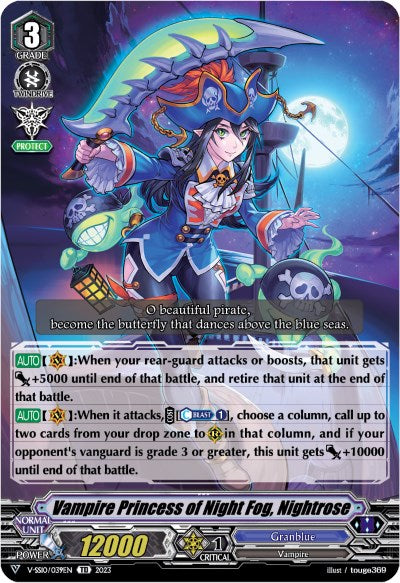 Vampire Princess of Night Fog, Nightrose (Foil) (V-SS10/039EN) [Premium Battle Deckset 2023]