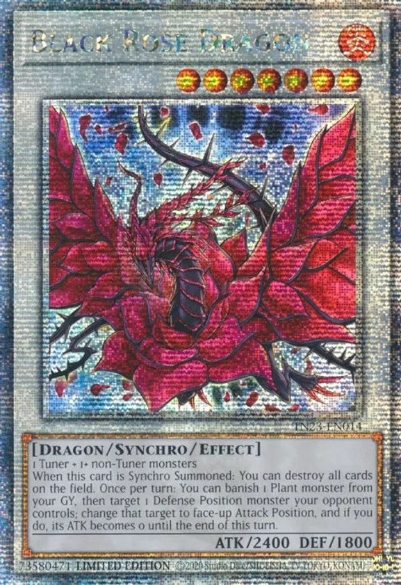 Black Rose Dragon (Quarter Century Secret Rare) (TN23-EN014)