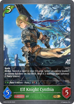 Elf Knight Cynthia - P01EN (Foil) (BP02-P01EN) (BP02)