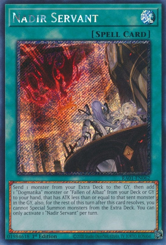 Nadir Servant (Platinum Secret Rare) (RA01-EN062)