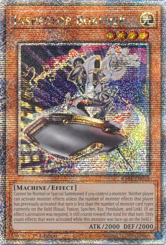 Inspector Boarder (Quarter Century Secret Rare) (RA01-EN010)