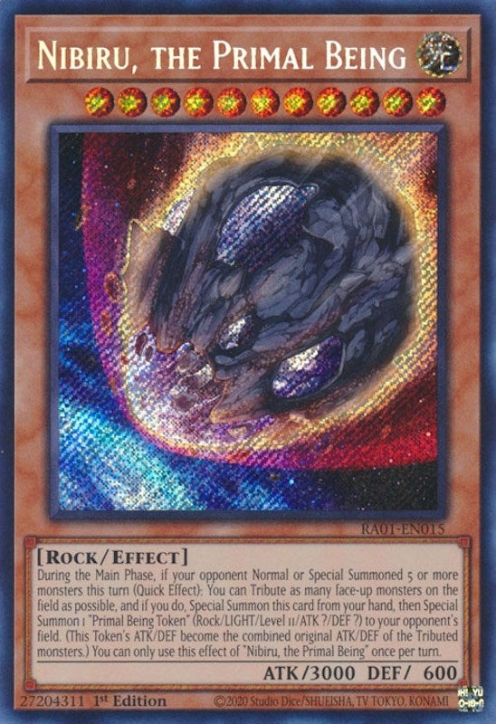 Nibiru, the Primal Being (Secret Rare) (RA01-EN015)