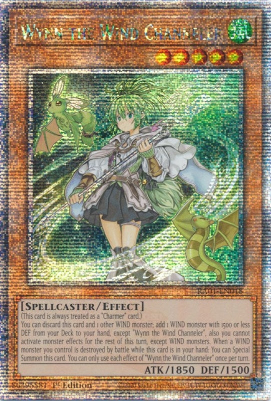 Wynn the Wind Channeler (Quarter Century Secret Rare) (RA01-EN018)