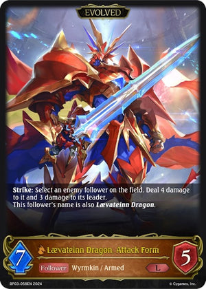 Laevateinn Dragon, Attack Form (Evolved) (BP03-058EN)
