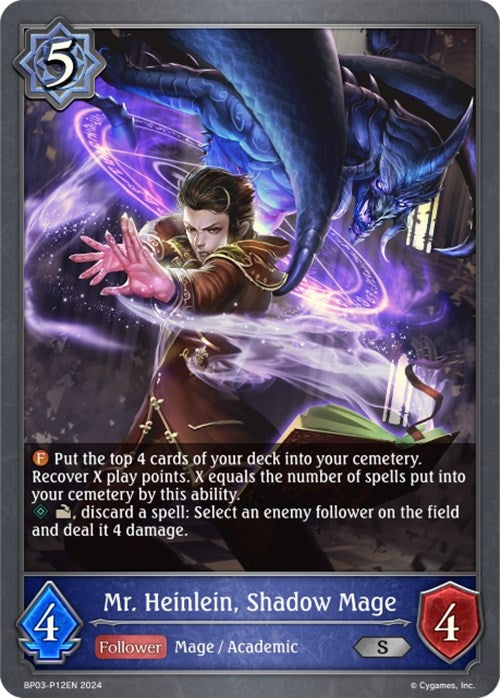 Mr. Heinlein, Shadow Mage - P12EN (Foil) (BP03-P12EN)