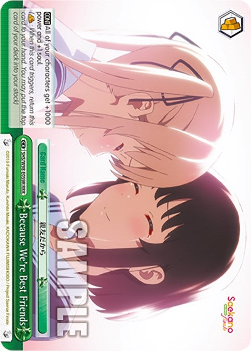 Image for Because We're Best Friends (RRR) (SHS/W98-E059R RRR) - Weiss Schwarz