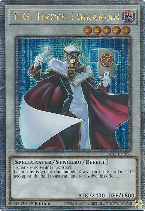 T.G. Hyper Librarian (Quarter Century Secret Rare) (RA02-EN027)