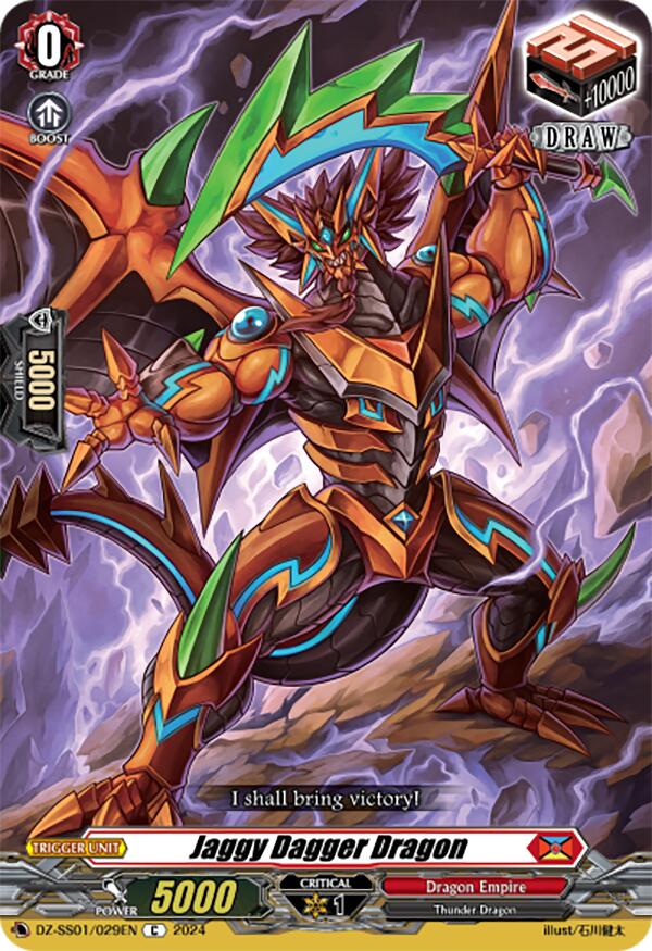 Jaggy Dagger Dragon (DZSS01/029EN) [Festival Booster 2024] 50cards