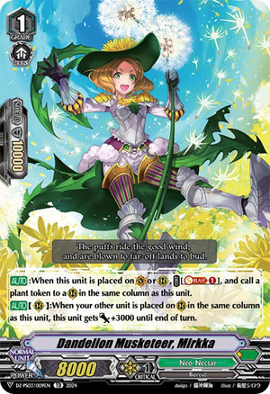 Dandelion Musketeer, Mirkka (DZ-PS03/009EN) [DZ-PS03: Premium Deckset “Musketeer”]