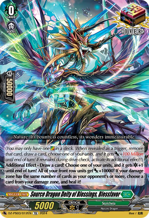 Source Dragon Deity of Blessings, Blessfavor (DZ-PS03/012EN) [DZ-PS03: Premium Deckset “Musketeer”]