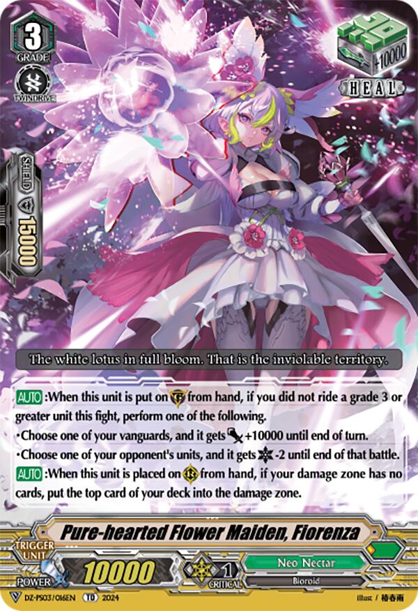 Pure-hearted Flower Maiden, Fiorenza (DZ-PS03/016EN) [DZ-PS03: Premium Deckset “Musketeer”]