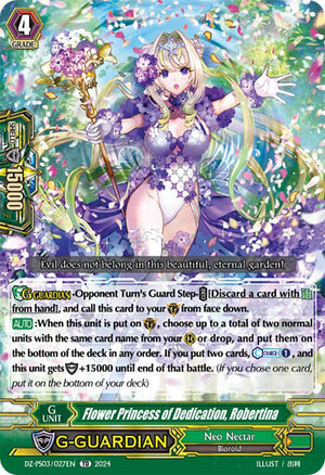 Flower Princess of Dedication, Robertina (DZ-PS03/027EN) [DZ-PS03: Premium Deckset “Musketeer”]