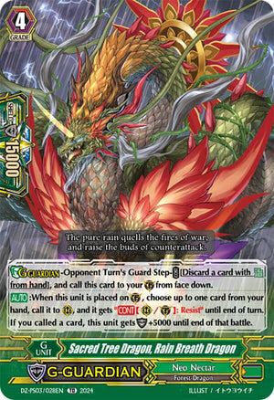 Sacred Tree Dragon, Rain Breath Dragon (DZ-PS03/028EN) [DZ-PS03: Premium Deckset “Musketeer”]
