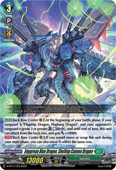 Empyrean Blue Dragon, Shelling Cannon Dragon (D-PR/117EN) [D Promo Cards]