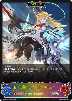 Ralmia, Sonic Racer (Evolved) (BP06-SL06EN) [Paragons of the Colosseum]