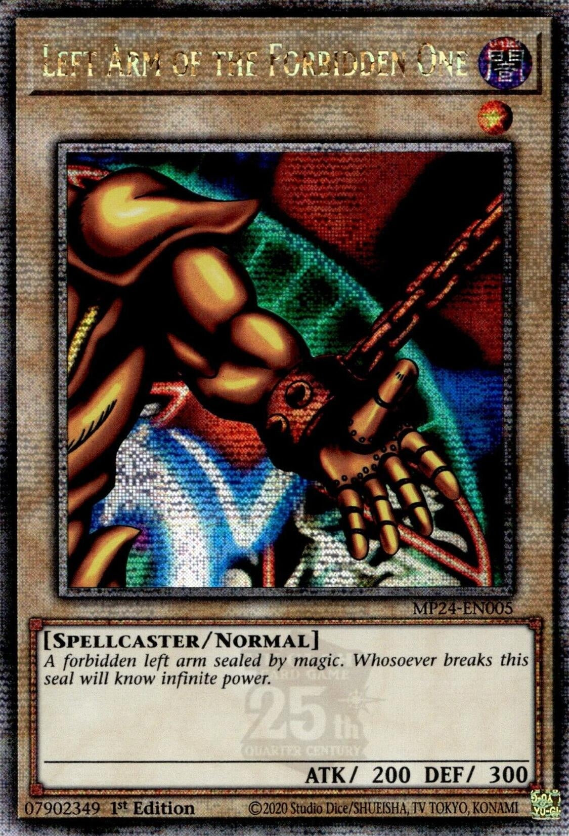 Left Arm of the Forbidden One (Quarter Century Secret Rare) (MP24-EN005)