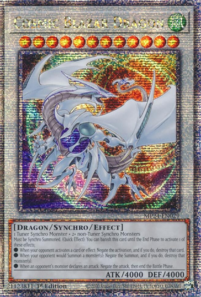 Cosmic Blazar Dragon (Quarter Century Secret Rare) (MP24-EN029)