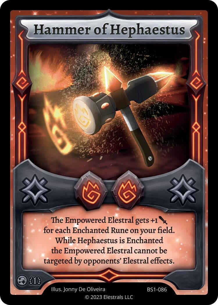 Image for Hammer of Hephaestus (BS1-086) - Elestrals