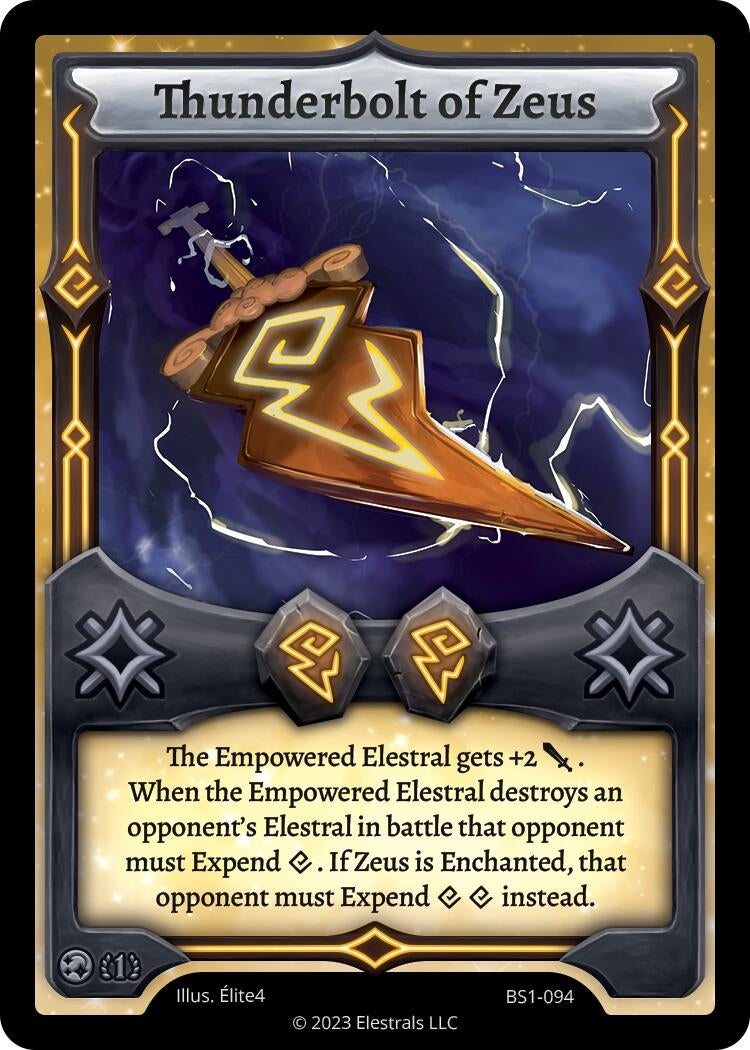 Image for Thunderbolt of Zeus (BS1-094) - Elestrals