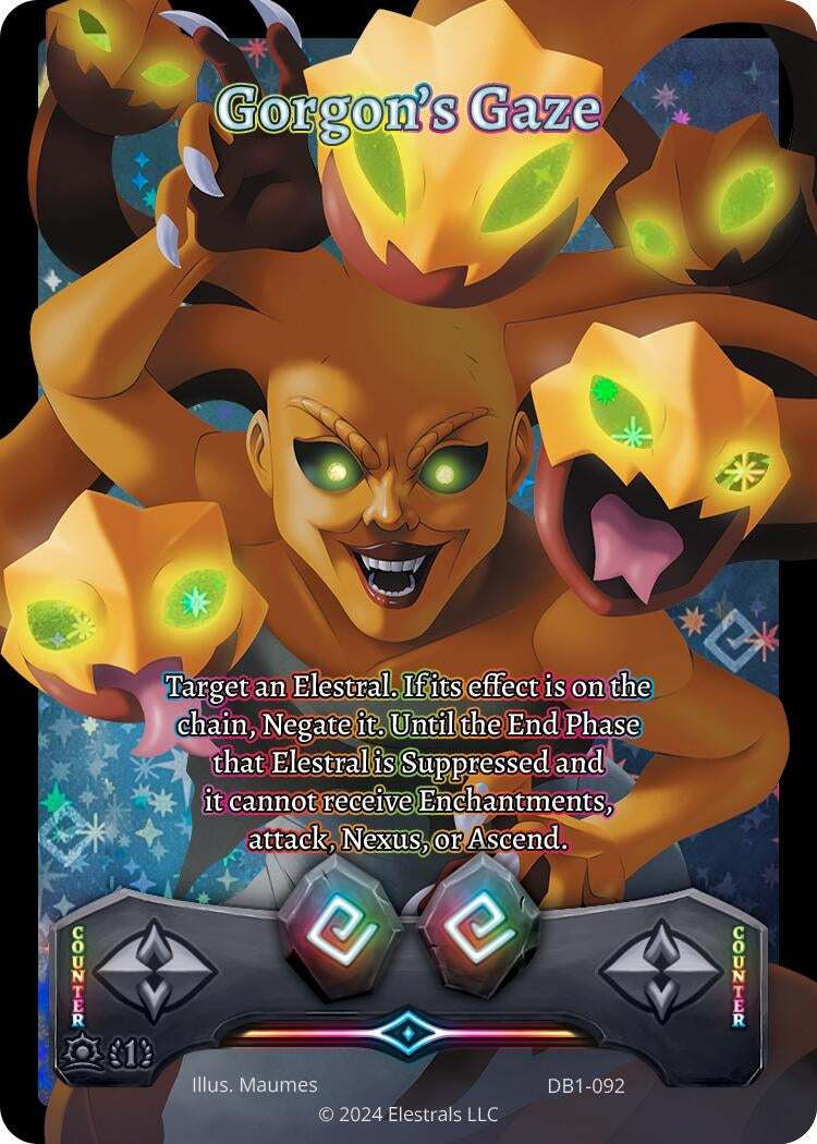 Image for Gorgon's Gaze (DB1-092) - Elestrals