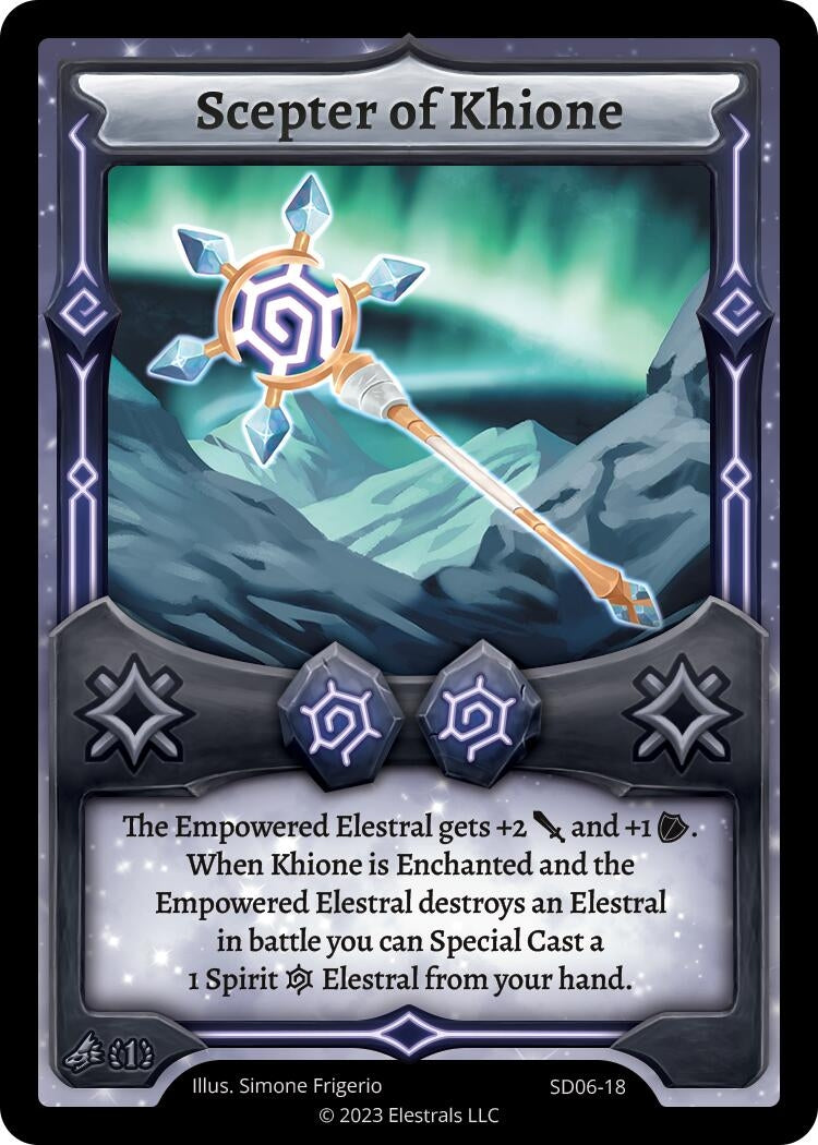 Image for Scepter of Khione (SD06-18) - Elestrals