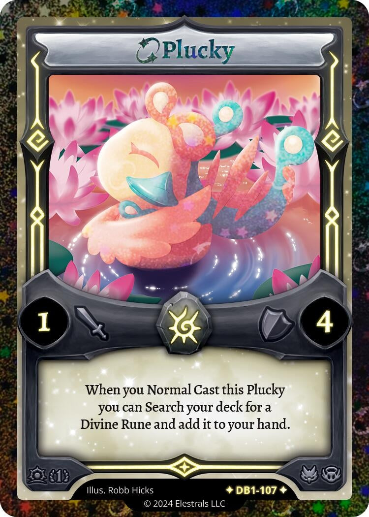 Image for Plucky (Alternative Art) (DB1-107) - Elestrals