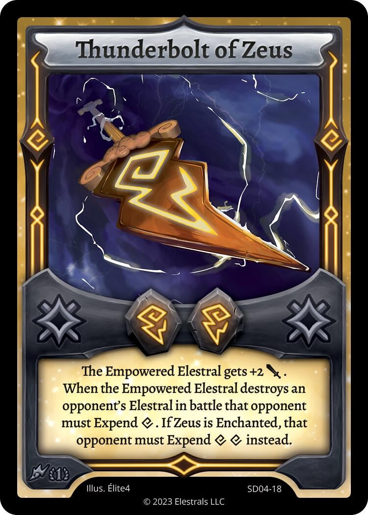 Image for Thunderbolt of Zeus (SD04-18) - Elestrals