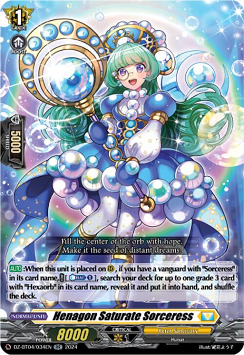Henagon Saturate Sorceress (DZ-BT04/034EN) [DZ-BT04: Destined Showdown ...