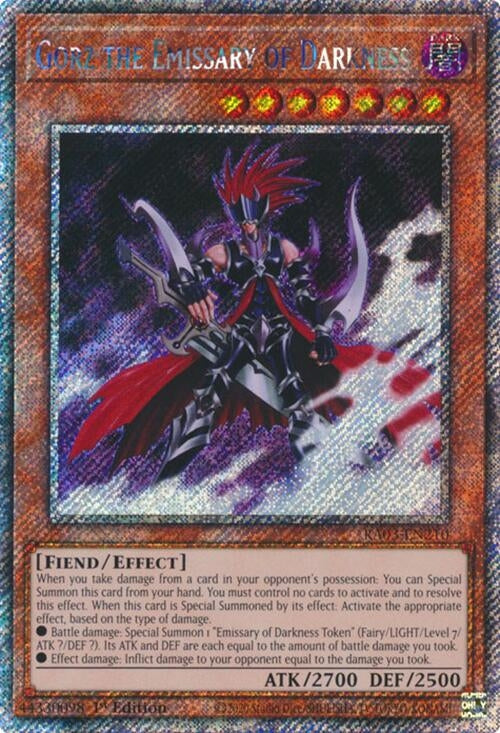 Gorz the Emissary of Darkness (Platinum Secret Rare) (RA03-EN210)